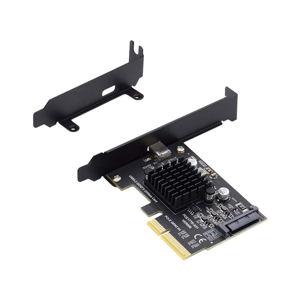 Cablecc USB 3.2 Gen2 Typ-C 20Gbps USB-C auf PCI-E 4X Express Card Adapter für Desktop Motherboard PC