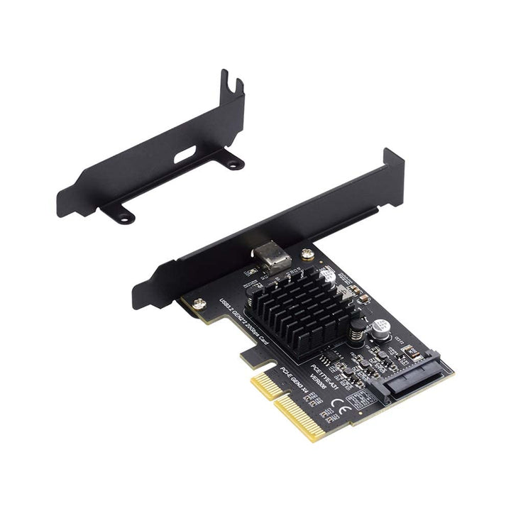 Cablecc USB 3.2 Gen2 Typ-C 20Gbps USB-C auf PCI-E 4X Express Card Adapter für Desktop Motherboard PC