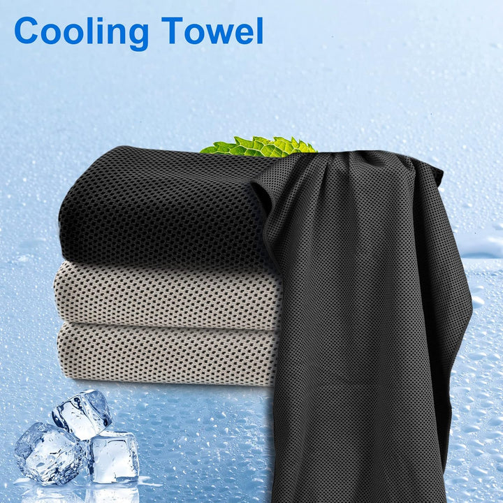 Sukeen Kühlendes Handtuch, Kühlhandtuch 100 x 30 cm, Ice Cooling Towel für Hals und Gesicht, Kühlend