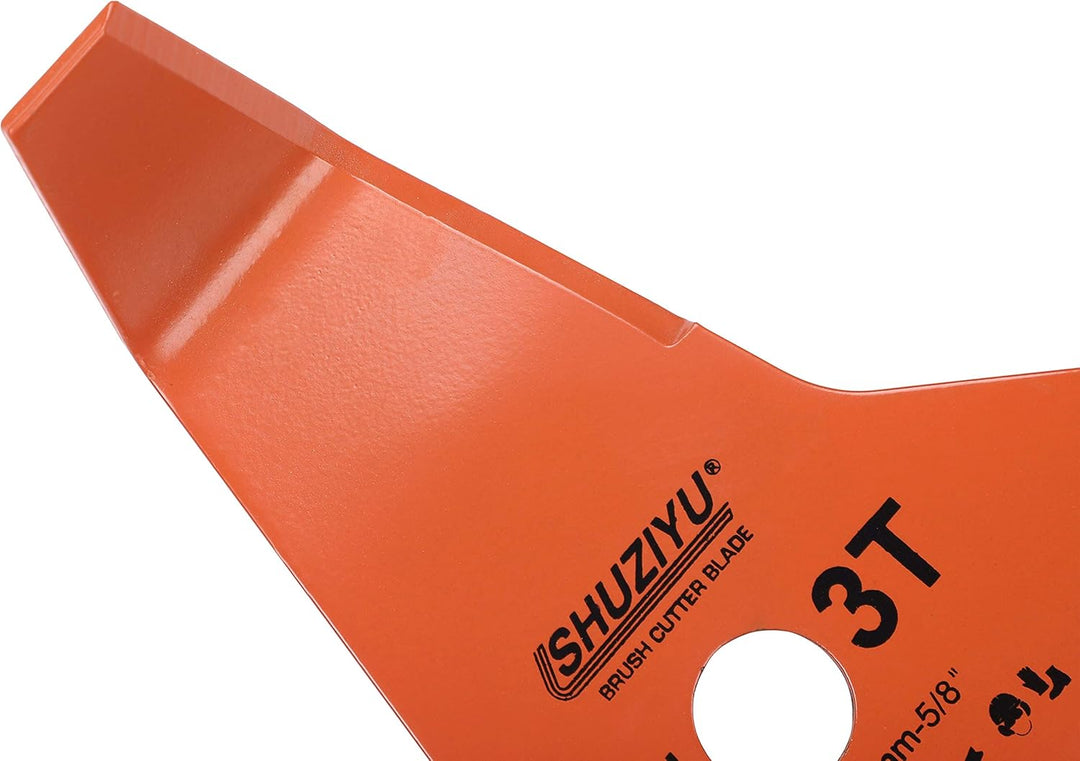 LSHUZIYU 305x4mm-3T Biege, Dorn mit Adapter 22.23-20-16mm, Mulchmesser-Klinge, Freischneiderklinge,