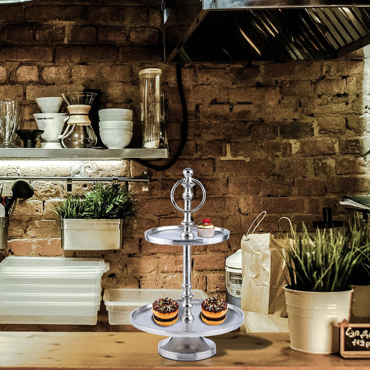 Marrakesch Orient & Mediterran Interior Etagere Annika (2-Etagen Etagere rund 34cm), 2-Etagen Etager