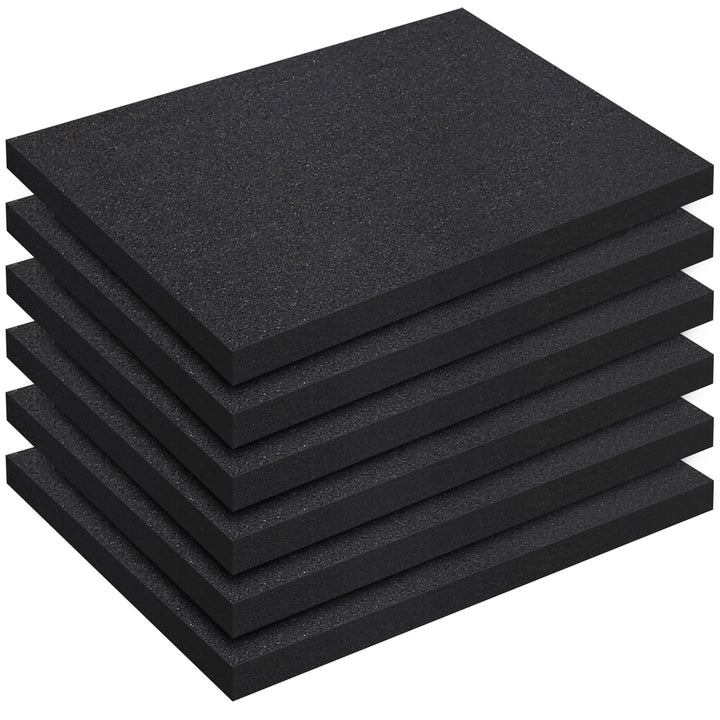 6 Stück Schaumstoff Zuschnit, 400 x 300 x 25 mm Schaumstoffeinlage Werkzeug, Einsätze für Koffer, Wü
