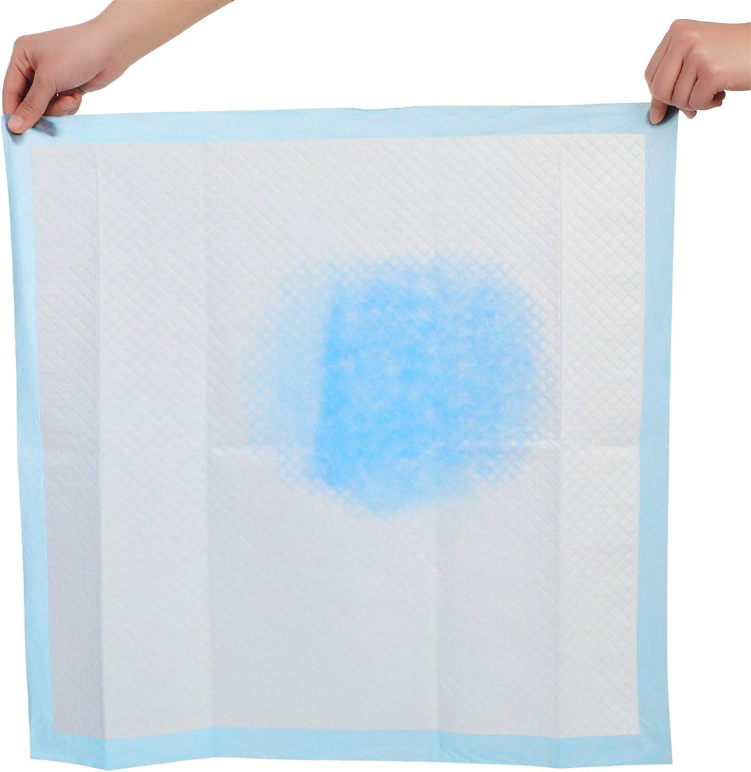 Feandrea Puppy Pads, Welpen-Unterlage, 60 x 60 cm, 100 Stück, blau-weiss PTD60B M (60 x 60 cm), M (6