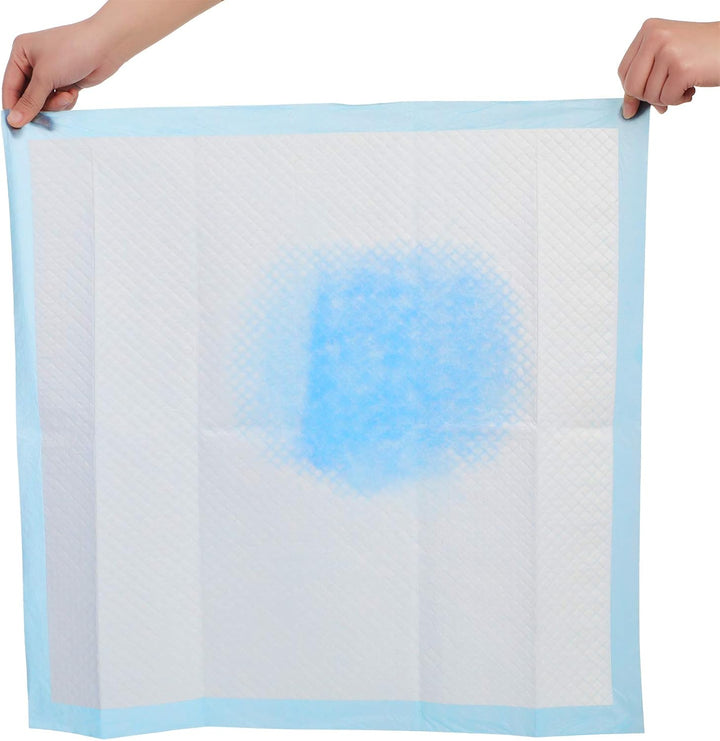 Feandrea Puppy Pads, Welpen-Unterlage, 60 x 60 cm, 100 Stück, blau-weiss PTD60B M (60 x 60 cm), M (6