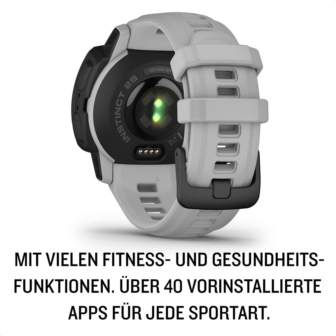 Garmin Instinct 2S Solar – schlanke GPS-Smartwatch mit bis zu 51 Tagen Akkulaufzeit, über 40 Sport-A