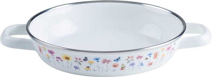 Riess 0044-070 Eierpfanne, Durchmesser 20 cm, Höhe 4 cm, Country, SONDERDEKOR FLORA, Induktion