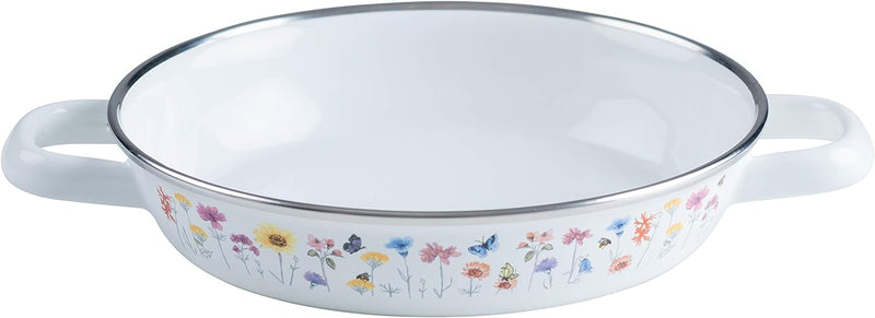 Riess 0044-070 Eierpfanne, Durchmesser 20 cm, Höhe 4 cm, Country, SONDERDEKOR FLORA, Induktion