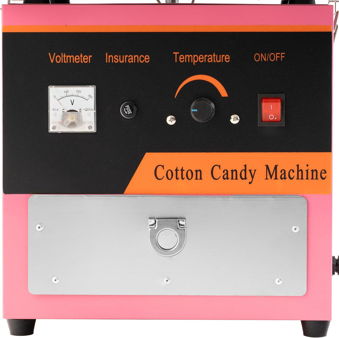 Professionelle Zuckerwattemaschine 980W – Elektrische Zuckerwatte Maschine aus Edelstahl mit Tempera