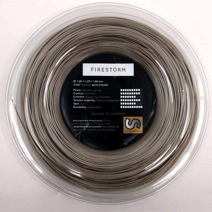 Signum Saitenrolle Firestorm, Gold Metallic, 200 m, 0255180242600010