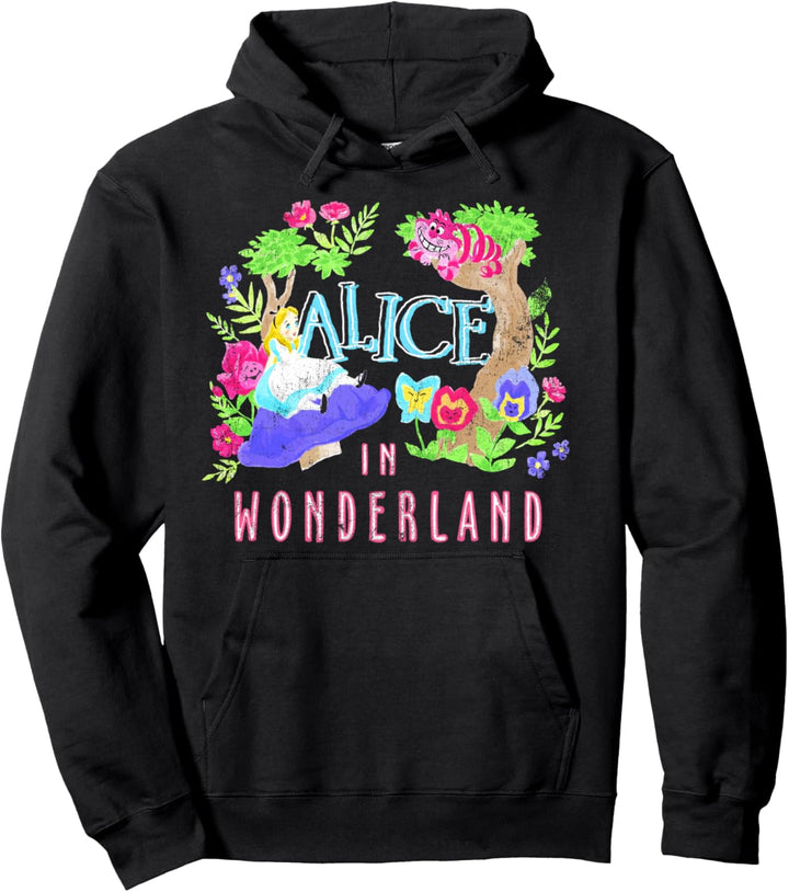 Disney Alice In Wonderland Faded Movie Scene Pullover Hoodie