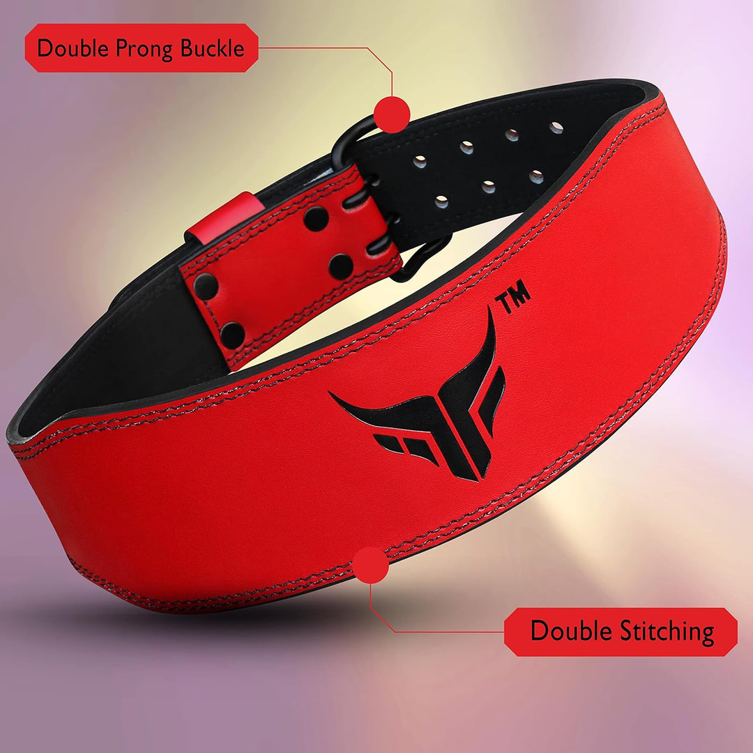 Mytra Fusion Gym Belt 4 Zoll Gewichthebergürtel Ideal für Workout, Powerlifting, Rückenstütze Frauen