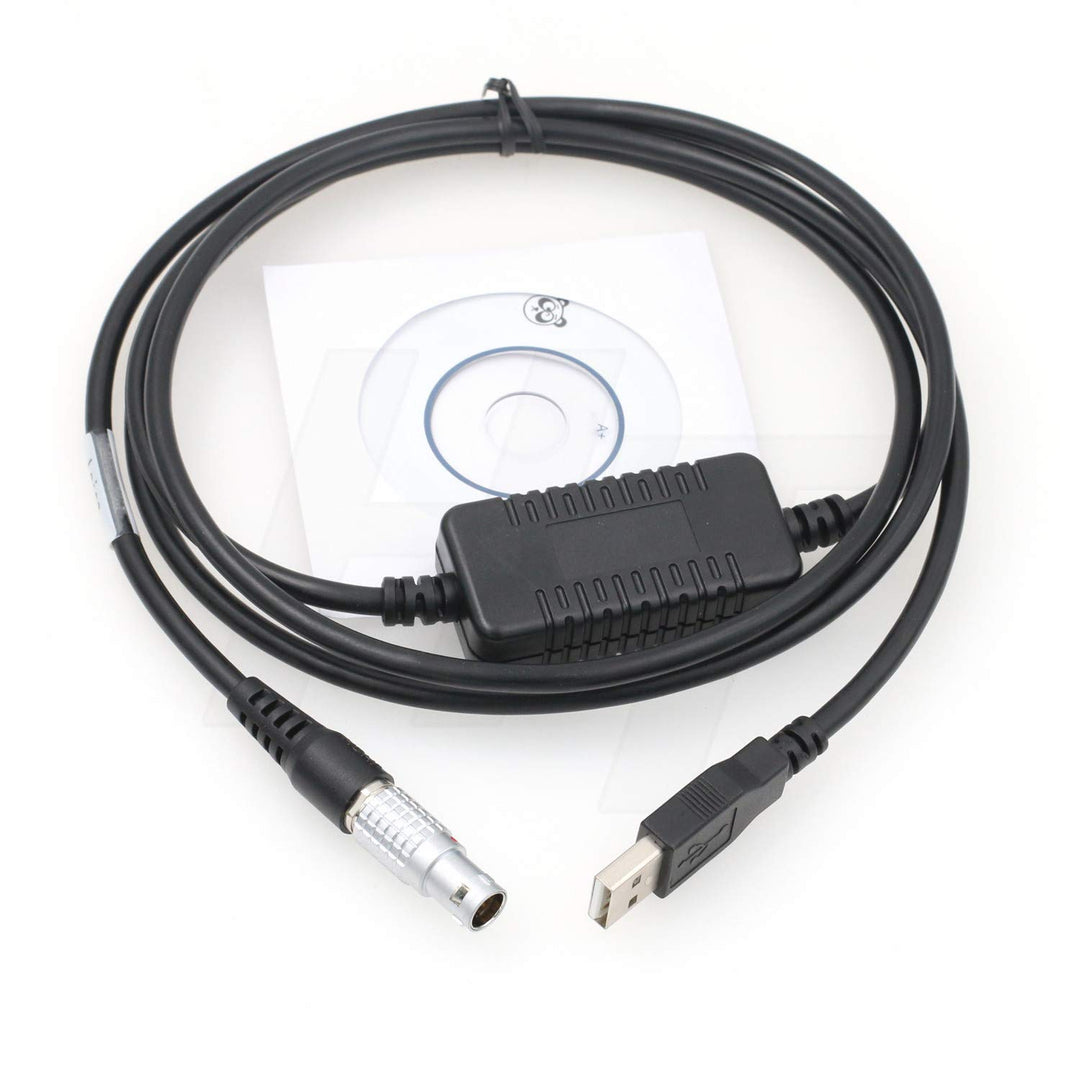 HangTon GEV218 USB-Datenkabel auf 8-polig für Leica Total Station TS30 TM30 GS15 CS10 auf PC Compute