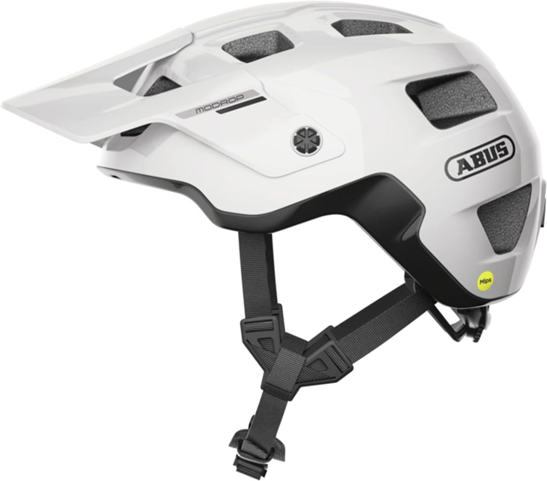 ABUS MTB-Helm MoDrop MIPS - robuster Fahrradhelm mit Aufprallschutz für Mountainbiker - individuelle