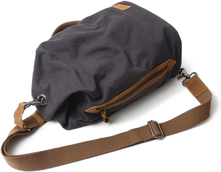 Neuleben Vintage Sling Rucksack Schulterrucksack Canvas Daypack Brusttasche Retro Schultertasche Kle