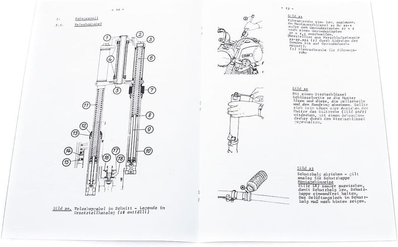 Reparaturhandbuch für MZ TS 250/1
