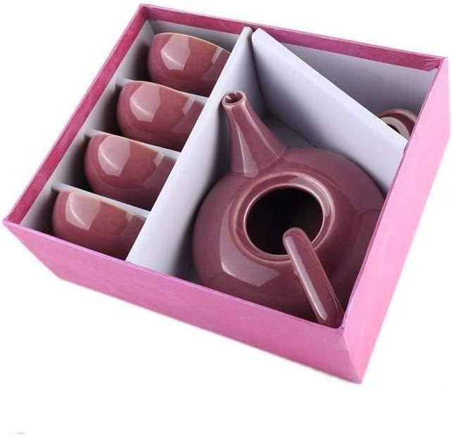 lachineuse – Lila japanisches Teeservice – Teekanne und 4 Porzellanschalen – Farbe Lila – Japanische