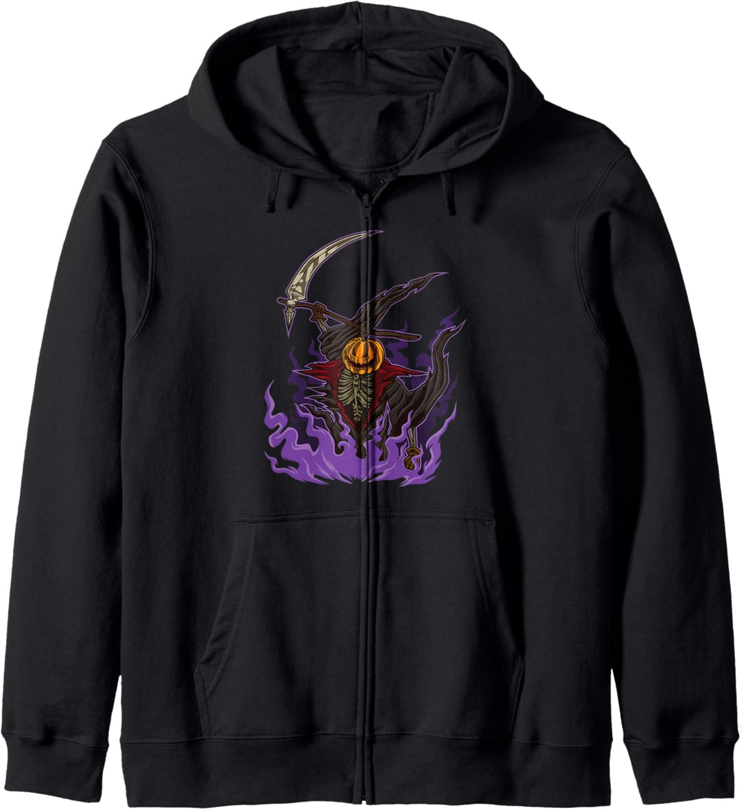 Halloween-Kürbis Sensenmann - Kürbis-Kostüm Kapuzenjacke