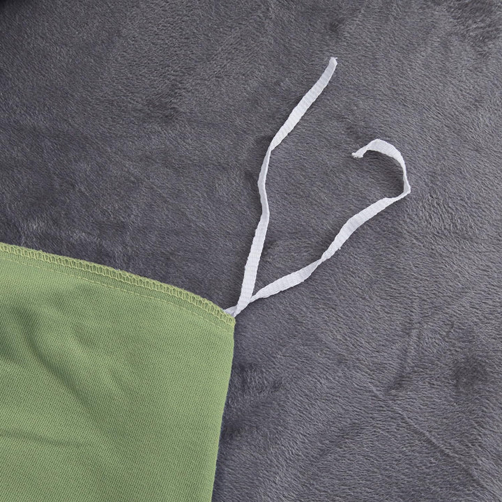 Winter Warme Winterbettwäsche 200x220 Grün Hellgrün Grau Samt Fleece Flauschige Kuschelig Plüsch Nic