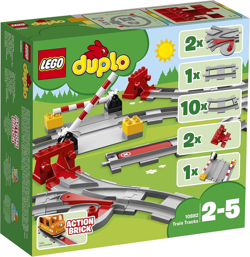 Lego Duplo 2er Set: 10882 Eisenbahn Schienen & 10872 Eisenbahnbrücke und Schienen