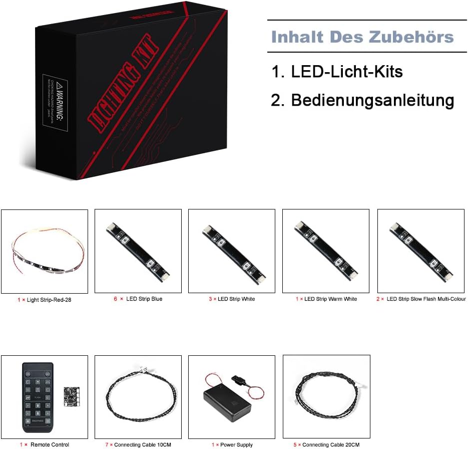 Fernbedienung Licht-Kit für Lego Audi RS Q e-tron (Kein Lego-Modell), Led Beleuchtungs Set für Lego