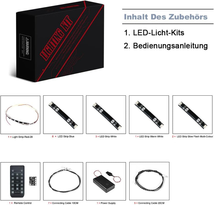 Fernbedienung Licht-Kit für Lego Audi RS Q e-tron (Kein Lego-Modell), Led Beleuchtungs Set für Lego