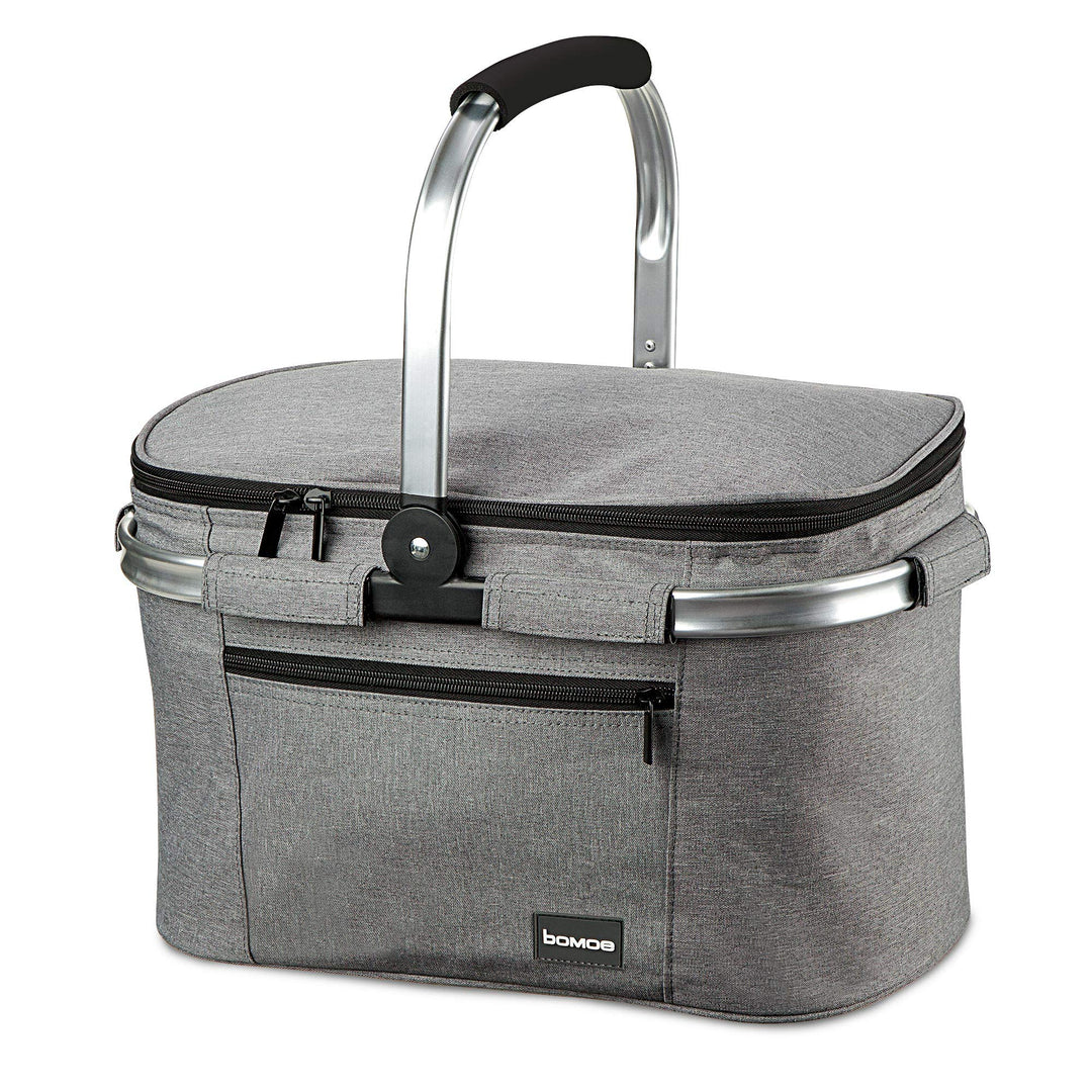 bomoe 22 Liter Kühlkorb Faltbar – Einkaufskorb Thermo Korb für unterwegs – Outdoor Picknickkorb Eink