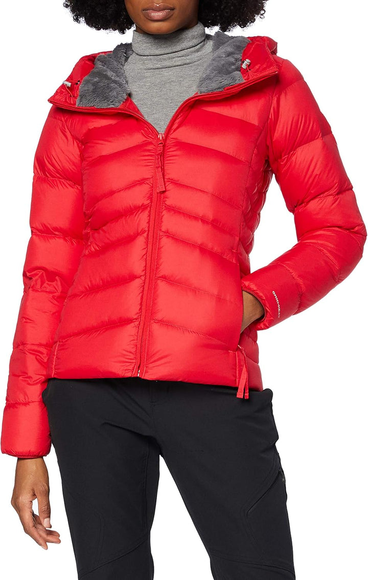 Columbia Damen Autumn Park Down Hooded Jacket Autumn Park Daunenjacke mit Kapuze M Red Lily, M Red L