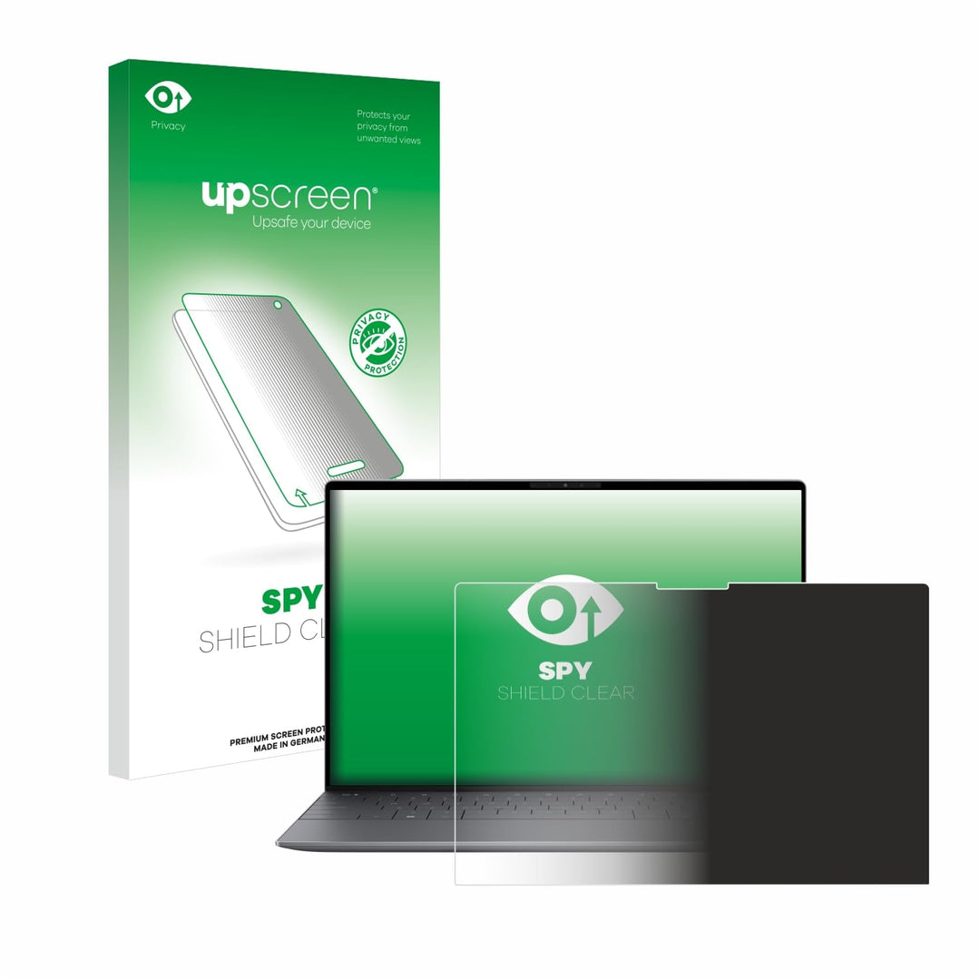 upscreen Anti-Spy Blickschutzfolie für Dell XPS 13 9345 Made in Germany, Privacy Screen Displayschut