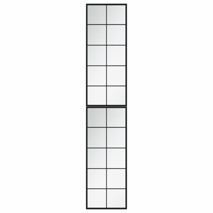 vidaXL Wandspiegel 2 STK. Schwarz 100x40 cm Metall 100 x 40 cm 2, 100 x 40 cm 2