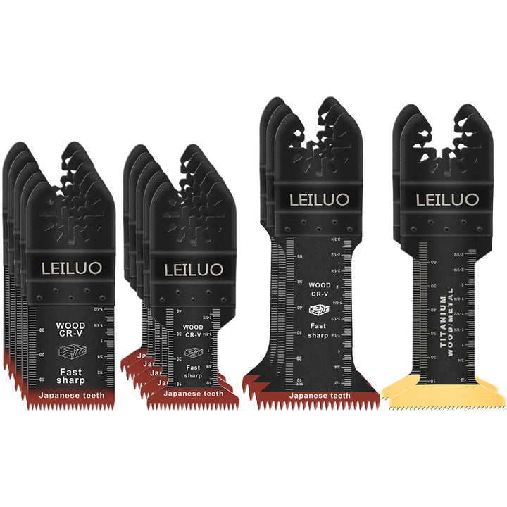 Multitool Sägeblätter LEILUO 31tlg Holz Kunststoff Metall Multifunktionswerkzeug Zubehör Set Verpack