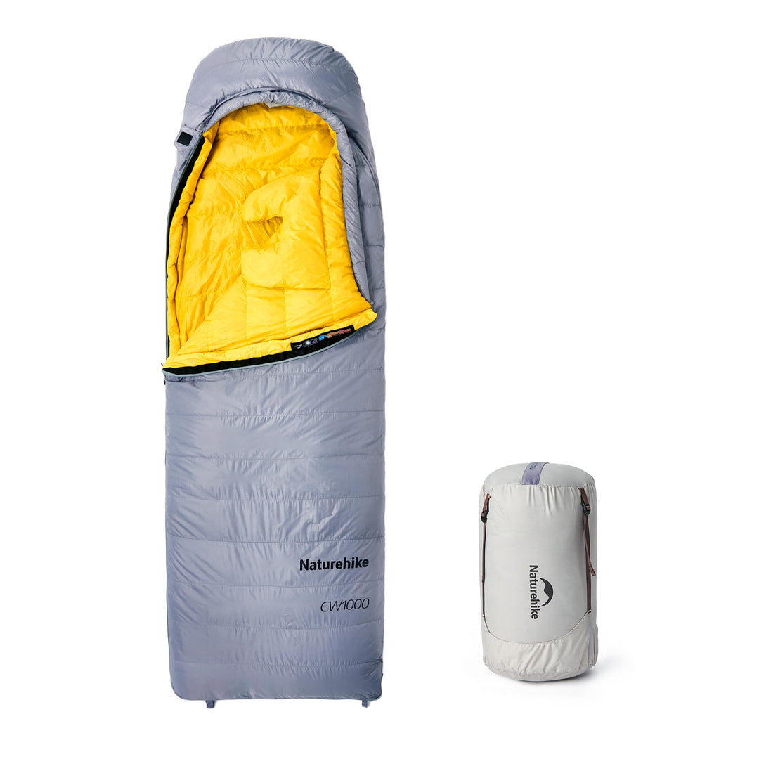 Naturehike CW-Serie RDS Daunenschlafsack,Ultraleichte Tragbare Kompackte Daunen Schlafsack 4 Jahresz