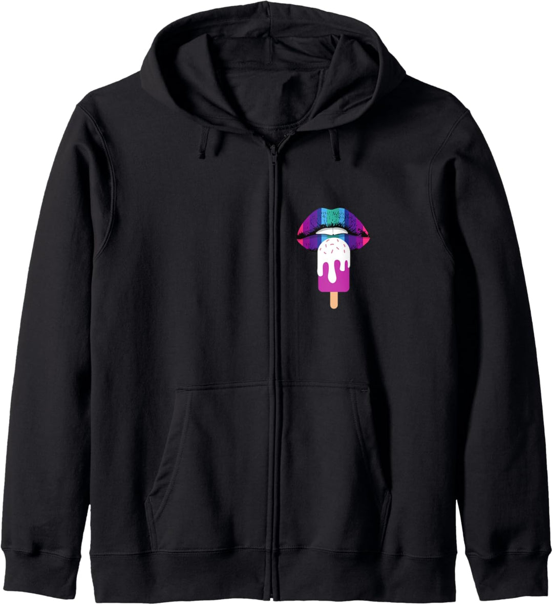 Pop Art Eiscreme Eiscreme Ball Croissant Eiscreme Kapuzenjacke