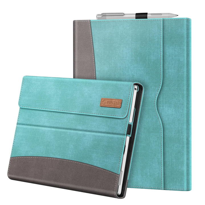 Fintie Hülle für Microsoft Surface Pro 7+ / 7/6 / 5/4 / 3 - Multi-Sichtwinkel Kunstleder Tasche Schu