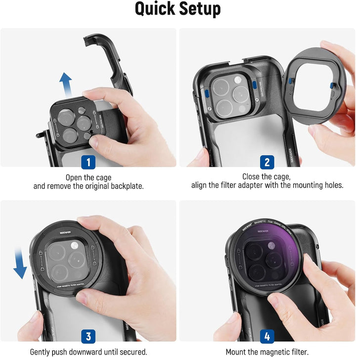 NEEWER 67mm magnetisches CPL Filter Set, zirkularer Polarisationsfilter HD, mit magnetischem Polfilt