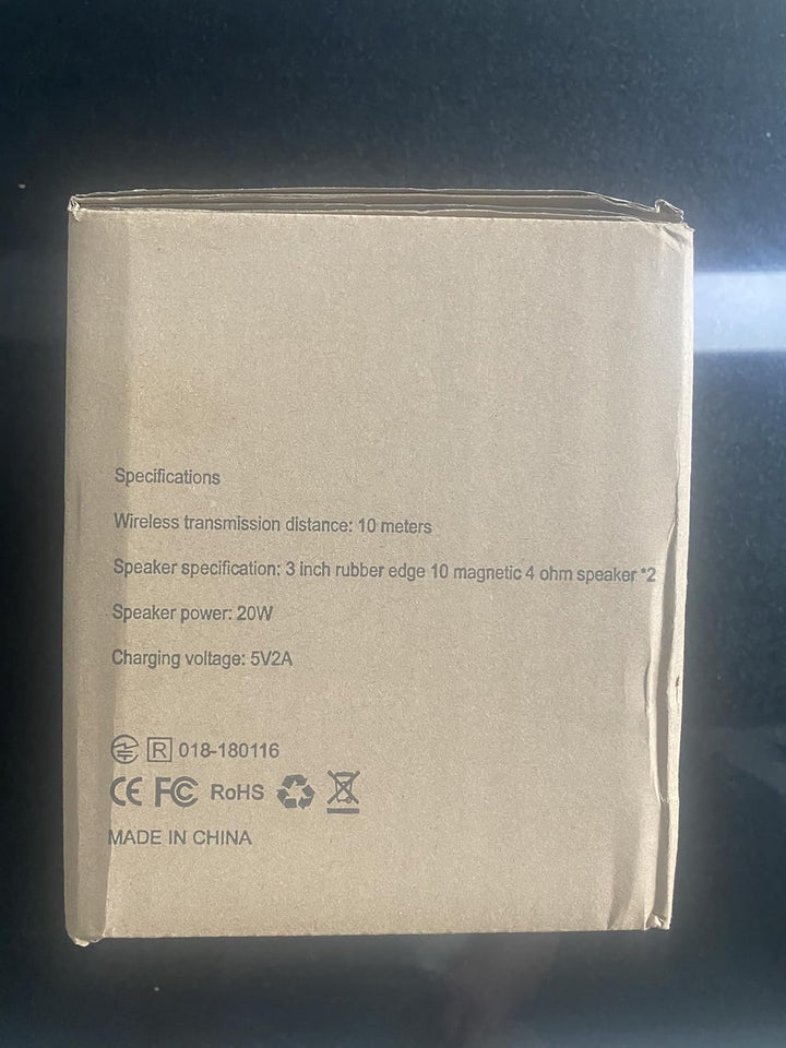 Tragbarer Retro Bluetooth-Lautsprecher mit Ledergriff und Drehregler
