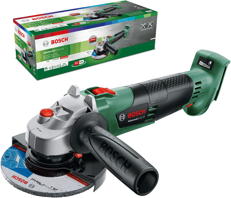 Bosch Winkelschleifer AdvancedGrind 18 (ohne Akku, 18 Volt System, Scheiben-Ø: 125 mm, im Karton), 1