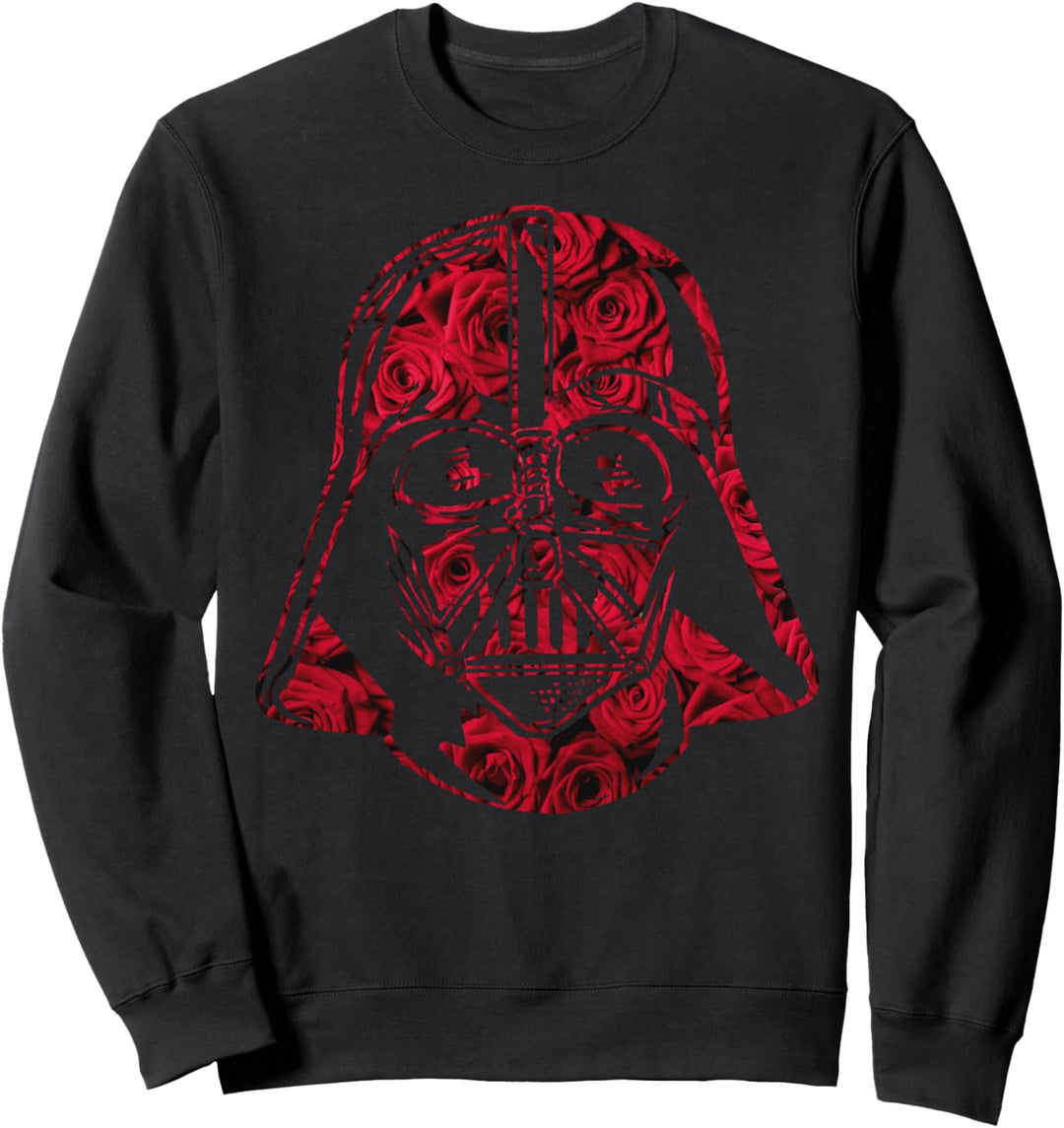 Star Wars Darth Vader Red Roses Helmet Art Fill Sweatshirt