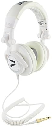 7even Headphone white / Dj, Hifi, Sport Kopfhörer in weiss, dreh-klappbar, tauschbares Kabel, 110db,