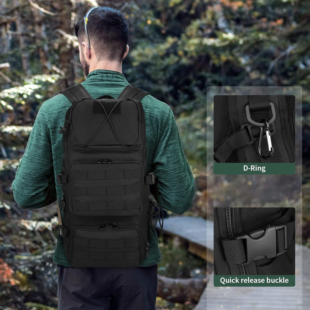 Molle Rucksack Herren Wanderrucksack Taktischer Backpack Schulrucksack 900D Nylon Mehrere Tasche Day
