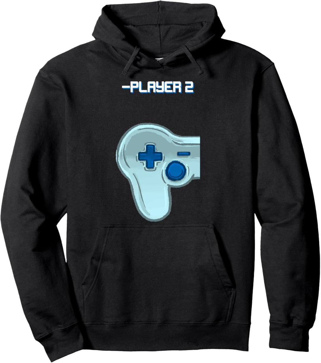 Player Two Matching Controller Video Game Best Friend Gift Pullover Hoodie