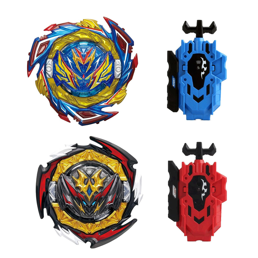 Gyroscope Turbo Set, 3D Arena Metall Fusion KampfKreisel, Mit Battling Top Launcher, Geschenk-Sets(1