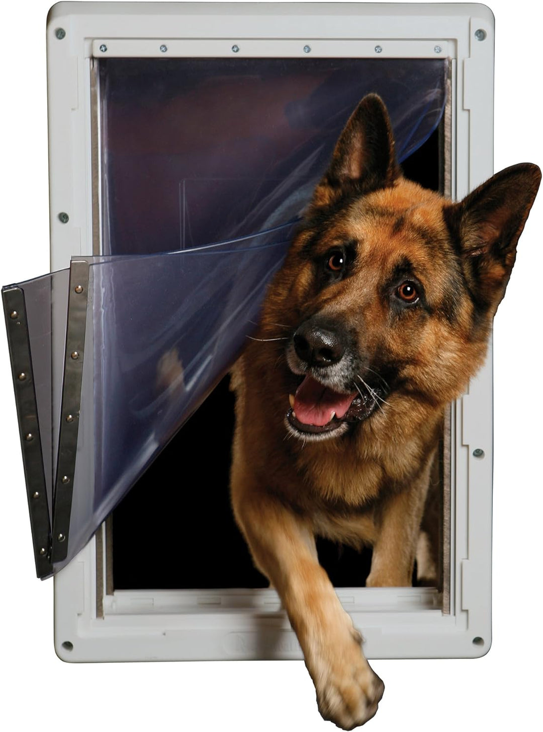 Ideal Pet Products Designer-Serie Ruff-Weather Haustiertür mit Teleskoprahmen, super gross, 38,1 x 5