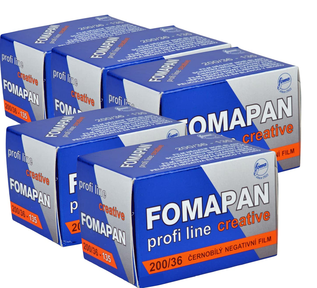 5er Pack FOMAPAN Creative 200 135/36 SCHWARZ/WEIss Kleinbildfilm Kleinbild 35mm 36 Aufnahmen 5 St. 2