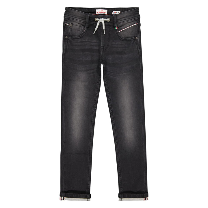 Vingino Jungen Davino Jeans 176 Black Denim, 176 Black Denim