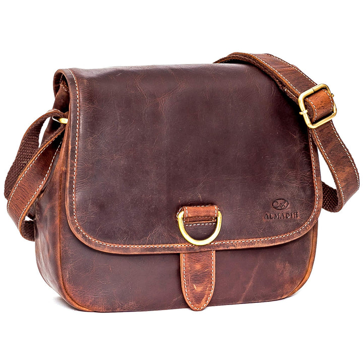 ALMADIH Premium Leder Damentasche Umhängetasche LOLA Ledertasche Handtasche Schultertasche Freizeitt