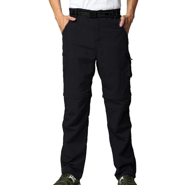 Herren Wanderhose Zip Off Leichte Atmungsaktiv Schnell Trockend Trekkinghose Abnehmbar Funktionshose