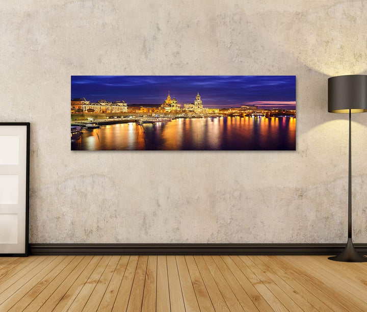 islandburner Bild auf Leinwand Dresden Deutschland Stadtsilhouette An Der Elbe Bilder Wandbilder Pos