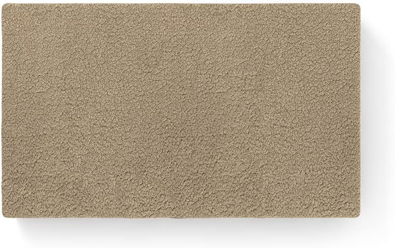 Knuffelwuff orthopädische Hundematte Ellenie aus Teddymaterial und Velours 79 x 60cm Beige, 79 x 60c