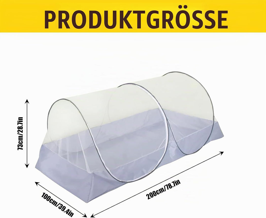 Faltbares Moskitonetz, 100x200cm Moskitonetz Bett, Tragbares Campingzelt Reise, Schnelle Installatio