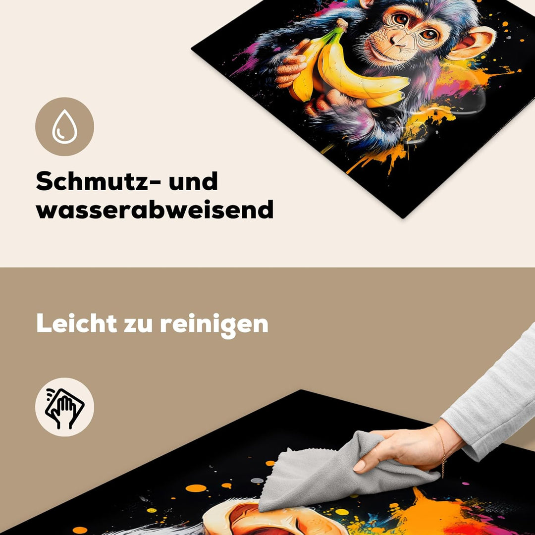 KitchenYeah© Herdabdeckplatte Einteilig 59x51 cm Küche Ceranfeld Abdeckplatte Cerankochfeld Abdeckun